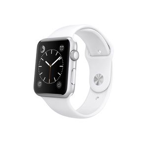 White Silicone Sport Apple Watch Band